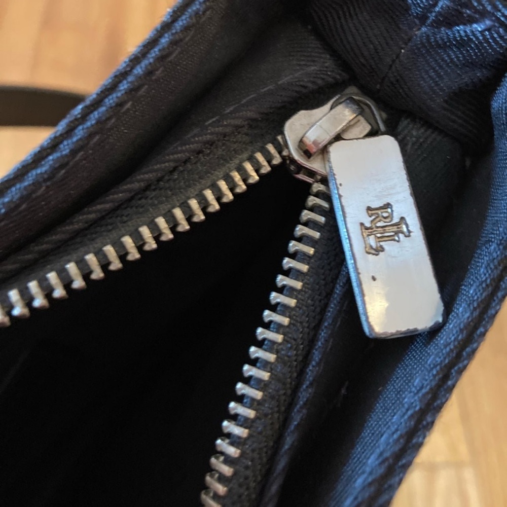 Ralph Lauren Blue shoulder bag with Smooth Nylon Finish